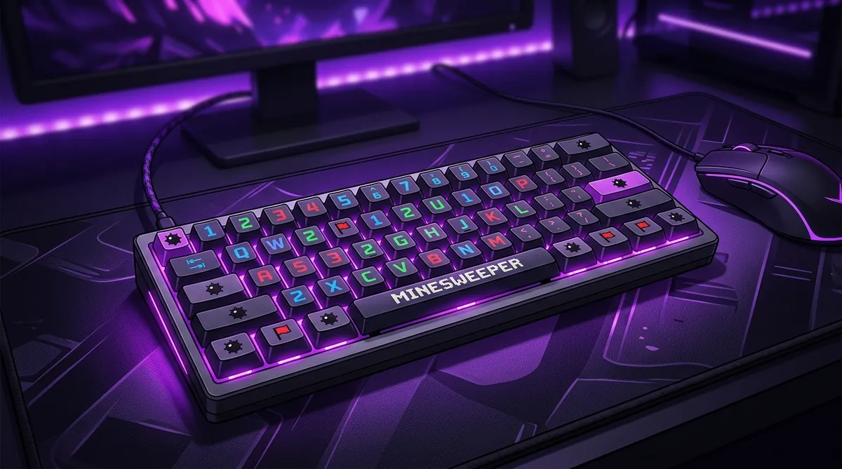 How to Play Minesweeper on a 60% Keyboard: Ducky One 2 Mini and Razer Huntsman Guide