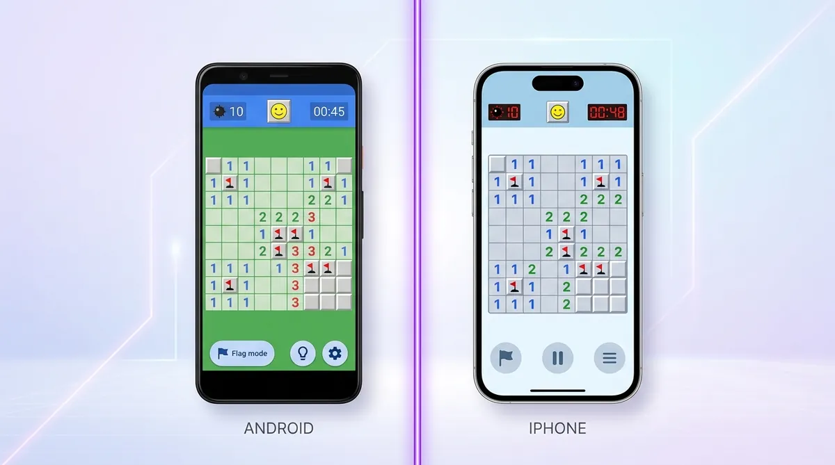 Minesweeper for Mobile: Differences Between Android and iOS Versions
