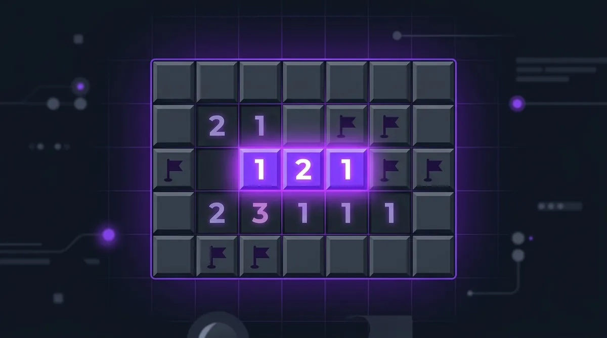 The Minesweeper Pattern Bible: How to Recognize 1-2-1, 1-2-2-1, and 2-1-2 Formations